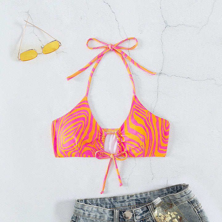 Damen Triangel-Bikinioberteil mit Knotendesign Drune