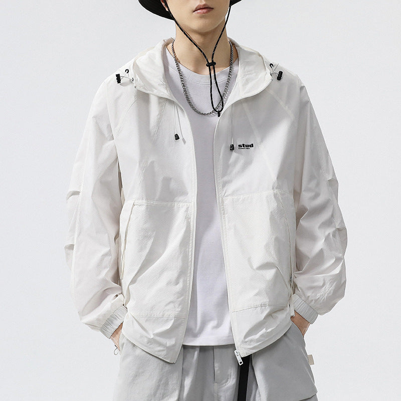 Herren Funktionsjacke mit belüftetem Design und verstellbarem Kragen Drune