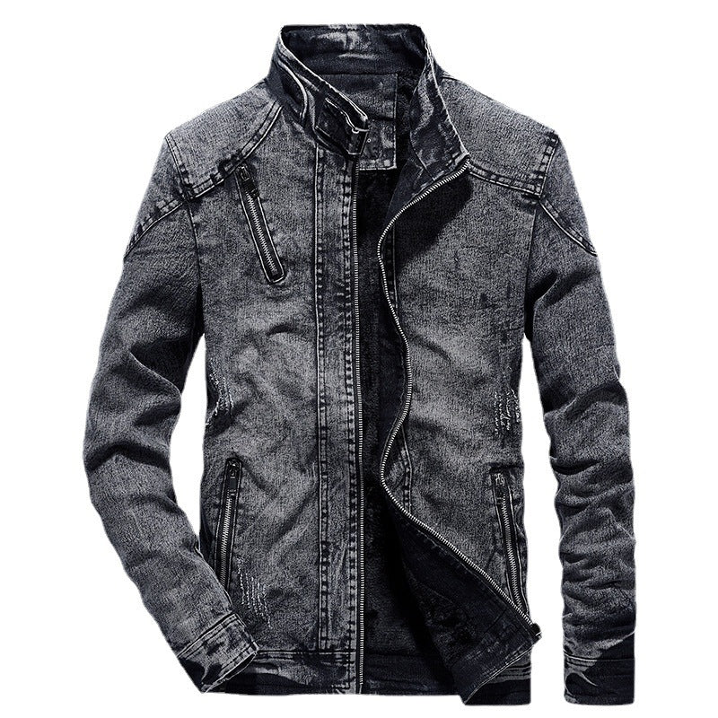 Herren Modische Denimjacke mit modischem Schnitt Drune