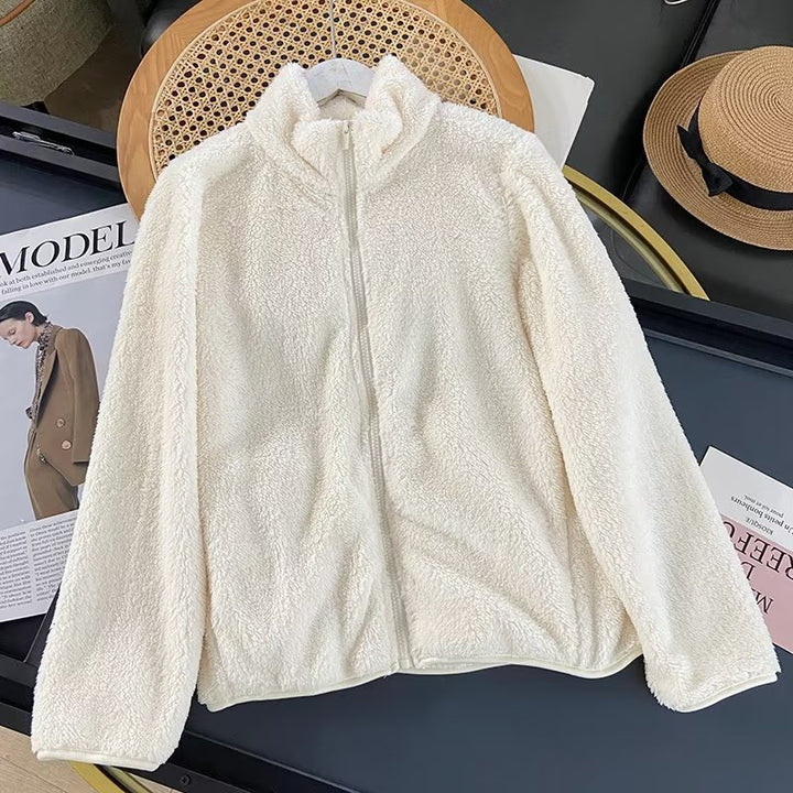 Damen Fleecejacke mit hohem Kragen und weichem Innenfutter Drune
