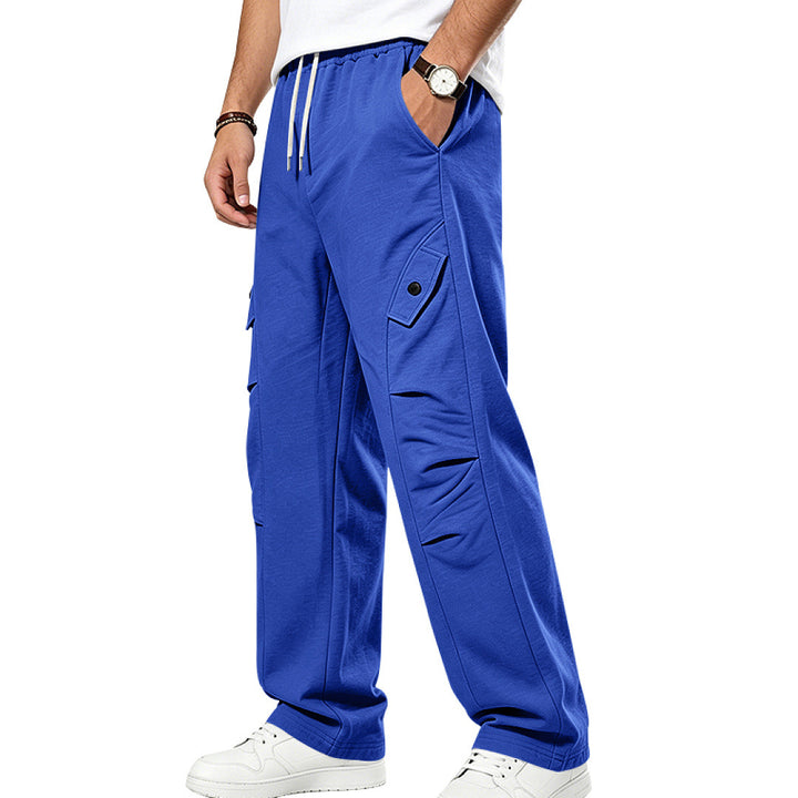 Herren Lässige Cargo-Jogginghose mit Kordelzug und Cut-Out-Details Drune