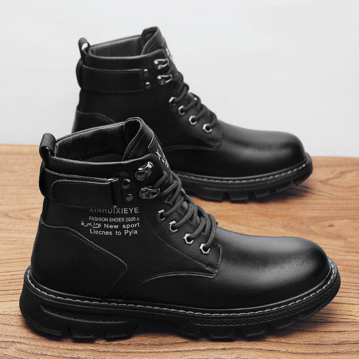 Herren robuste Schnürstiefel mit dämpfender Sohle Drune