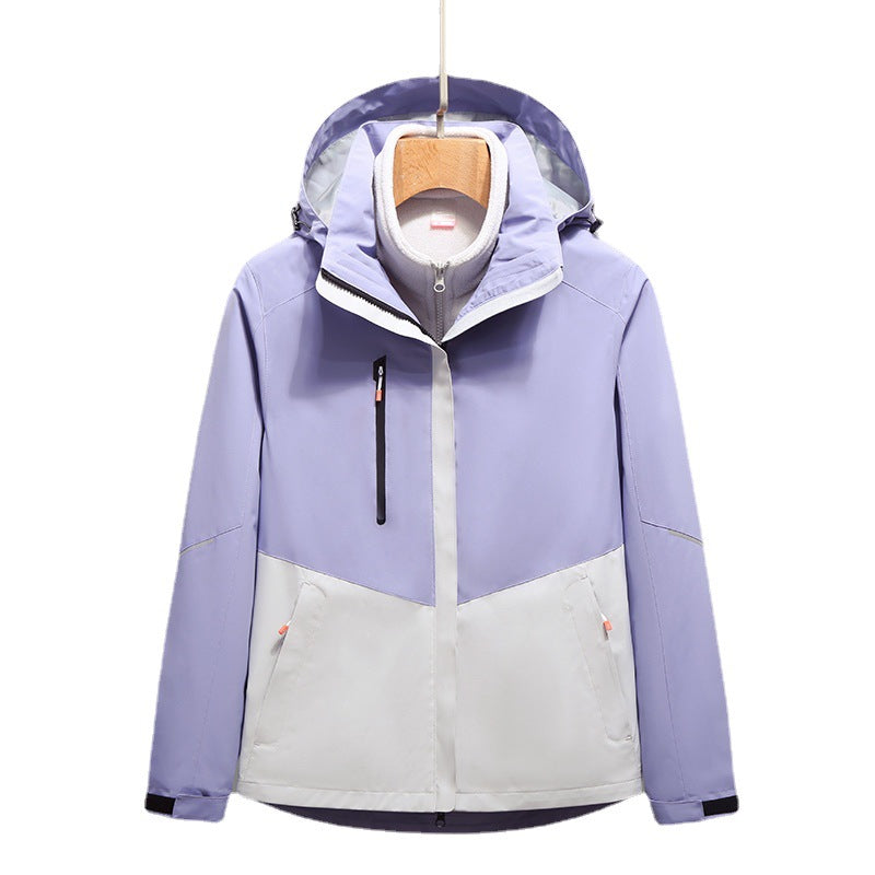 Herren Softshell-Outdoorjacke mit Kapuze, wind- und wasserdicht Drune