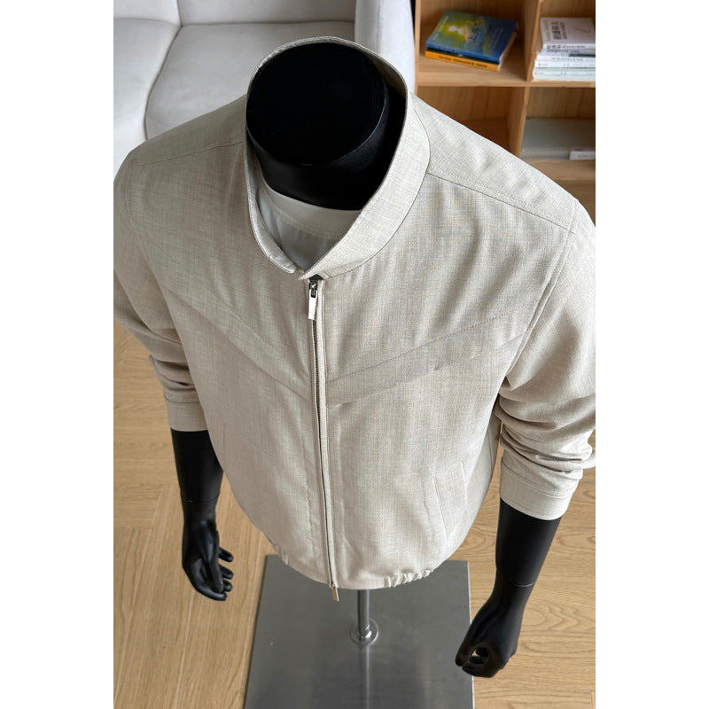 Herren Leichte Übergangsjacke mit hohem Kragen Drune