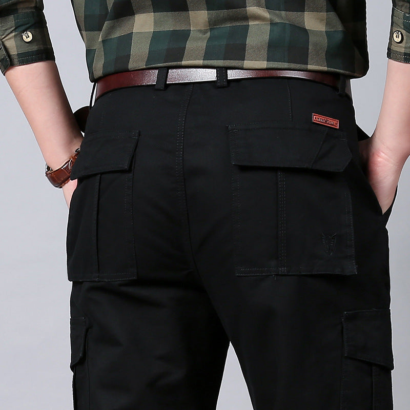 Herren Cargohose mit mehrfachen Klappentaschen und robustem Baumwollmix Drune