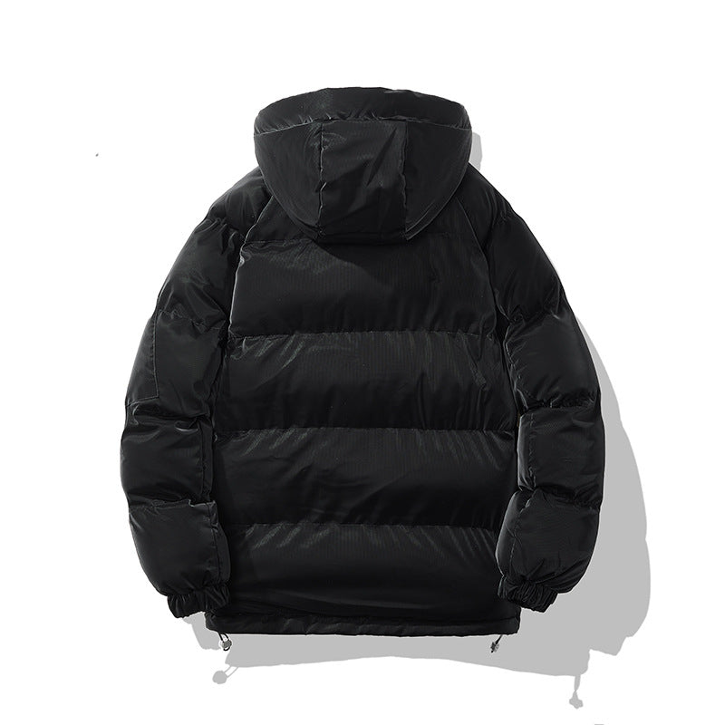 Herren Wattierte Kapuzenjacke mit Ärmeltasche, Kordelzug & Thermofutter Drune