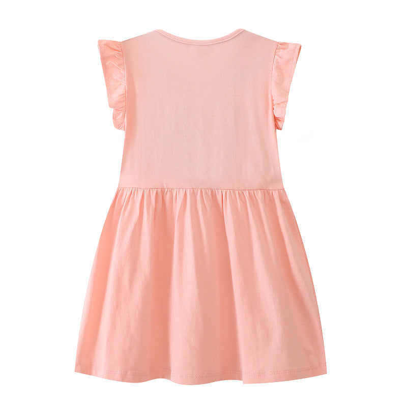 Mädchen Casual Kleid mit bezauberndem Tiermotiv Drune