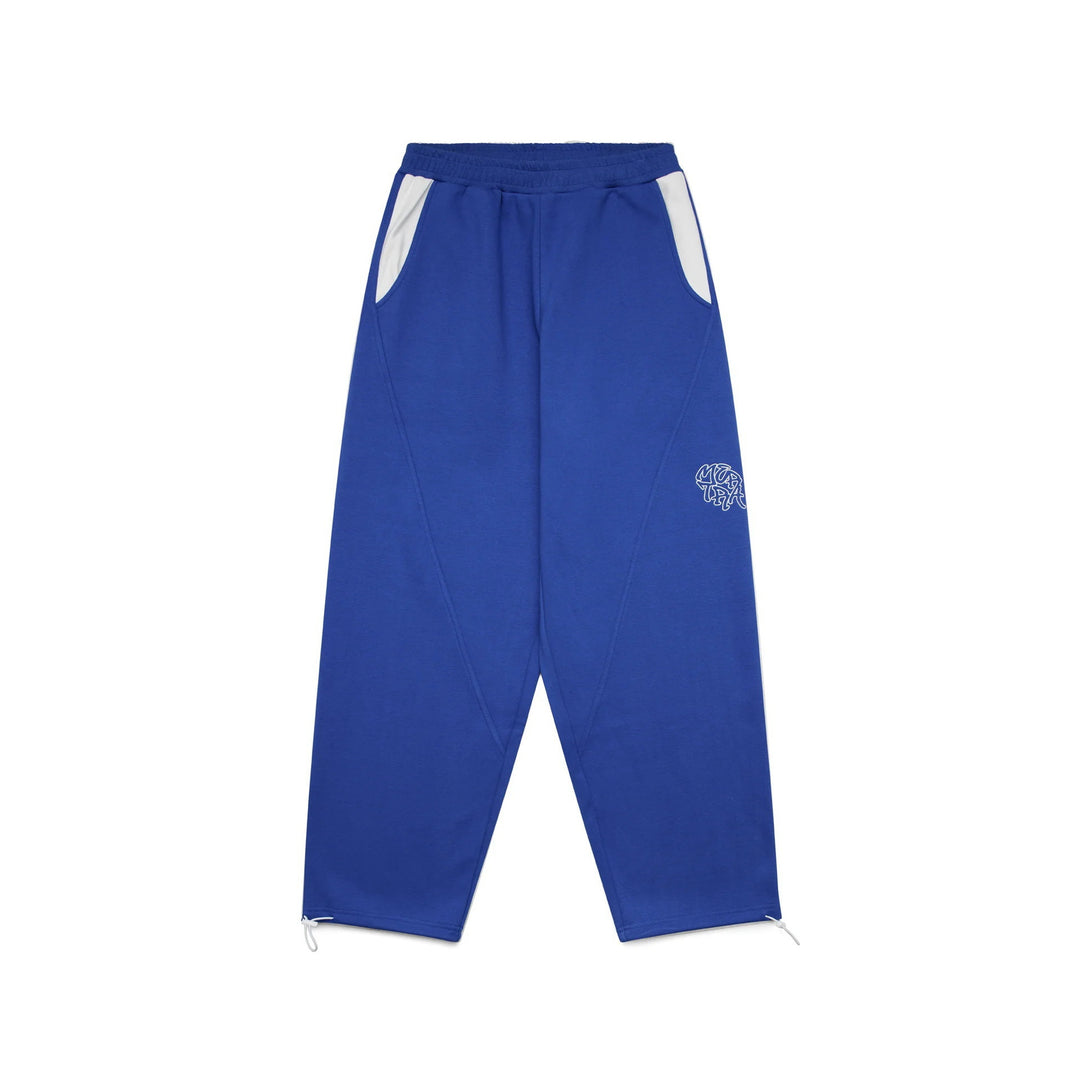 Damen nan verkürzte Joggerhose mit elastischem Komfortbund, seitlichen Kontrast-Taschen und verstellbarer Saumkordel Drune