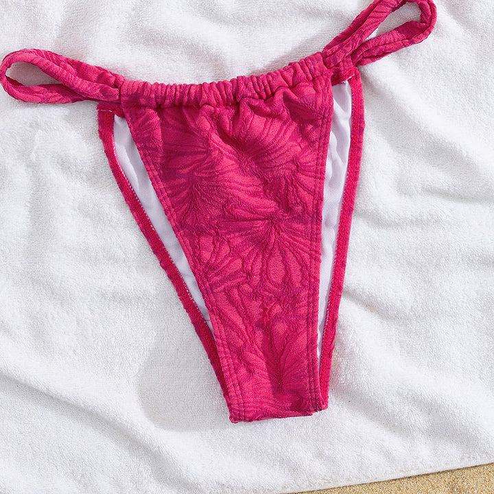 Damen Triangel-Bikini mit floralem Design Drune