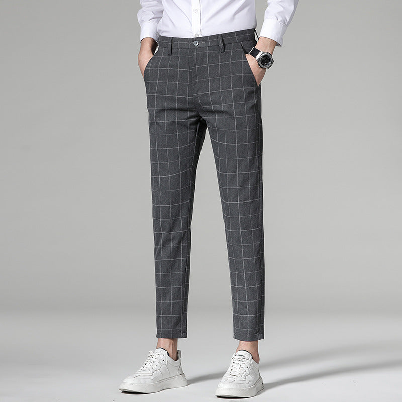 Herren Klassische Slim-Fit Chinohose
