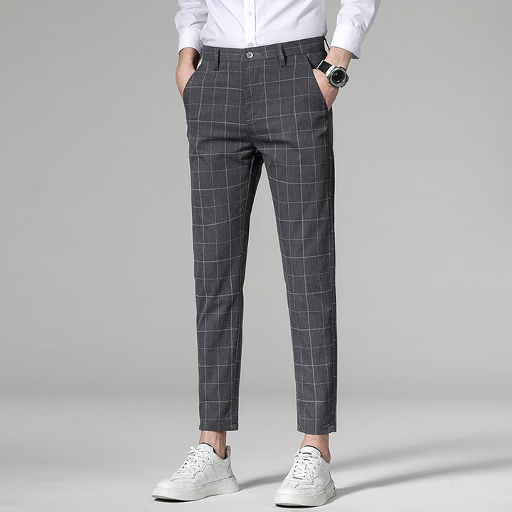 Herren Klassische Slim-Fit Chinohose