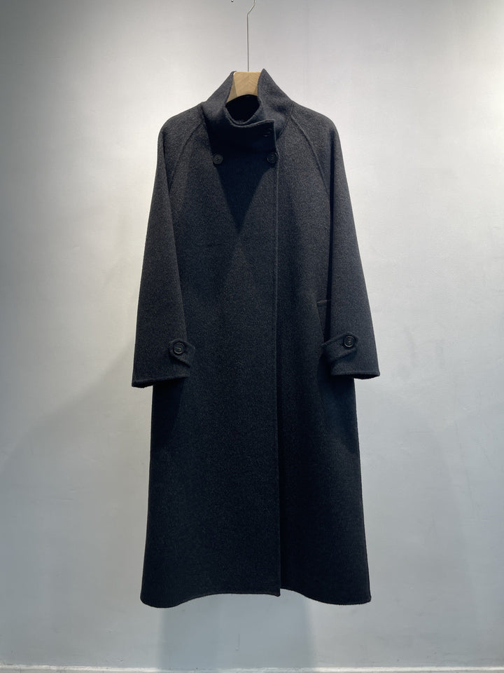 Damen Sophisticated Wollmischung Übermantel Drune