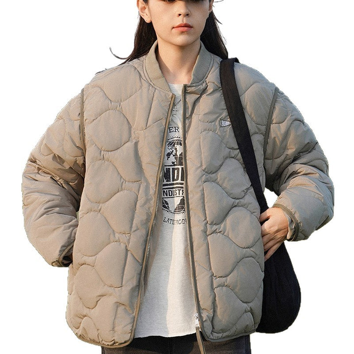 Damen wattierte Freizeitjacke mit gestepptem Design und praktischen Taschen Drune