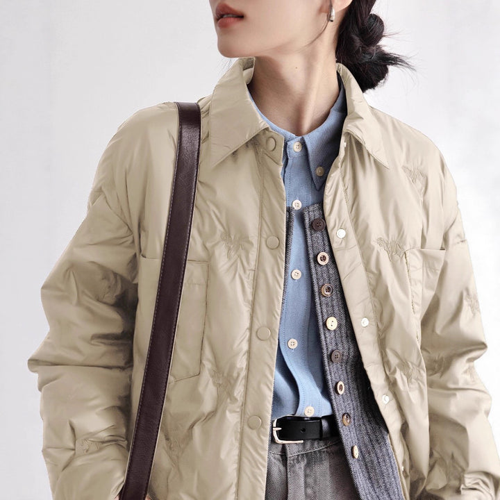 Damen elegante und gefütterte Übergangsjacke Drune