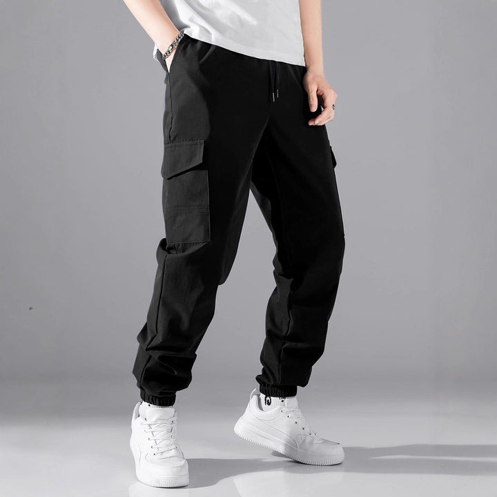 Herren Technische Cargo-Jogginghose im Utility‑Stil mit Klappentaschen & elastischen Knöchelbündchen Drune