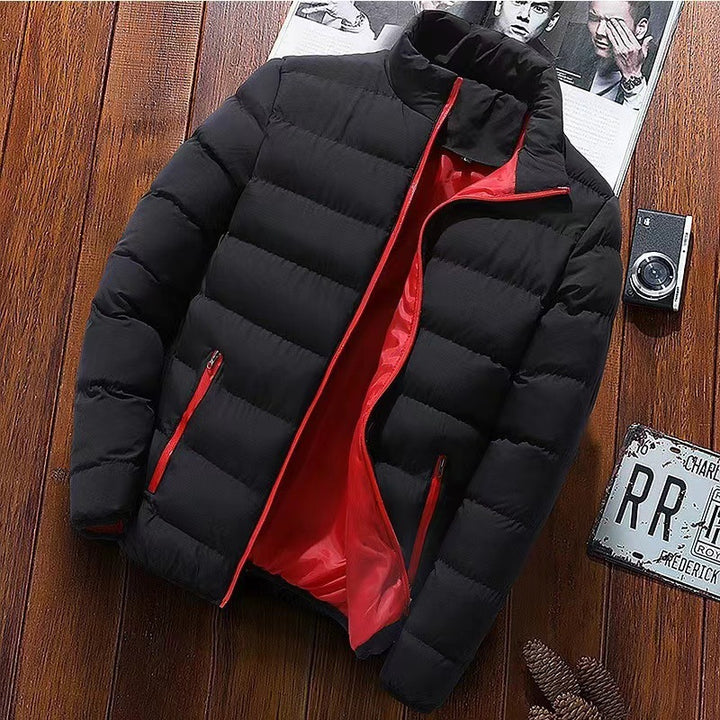 Herren nan gesteppte Thermojacke mit hohem Stehkragen und wasserabweisender Außenhülle Drune