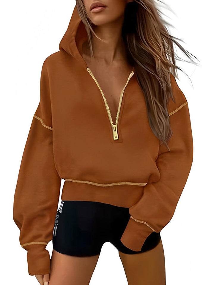 Damen Sportliche Kapuzenpullover Drune