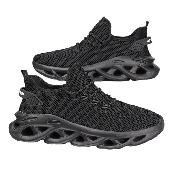 Unisex innovative Mesh‑Runner mit belüfteter Wabenstruktur, skulpturierter Hohlkern‑Plateausohle und sockenähnlichem Schaft Drune