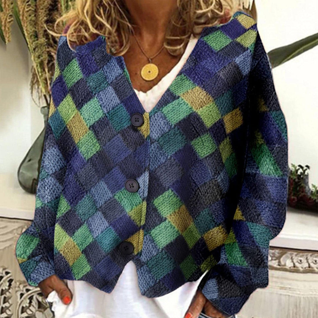 Drune | Stilvolle Jacke mit V Ausschnitt und Knöpfen