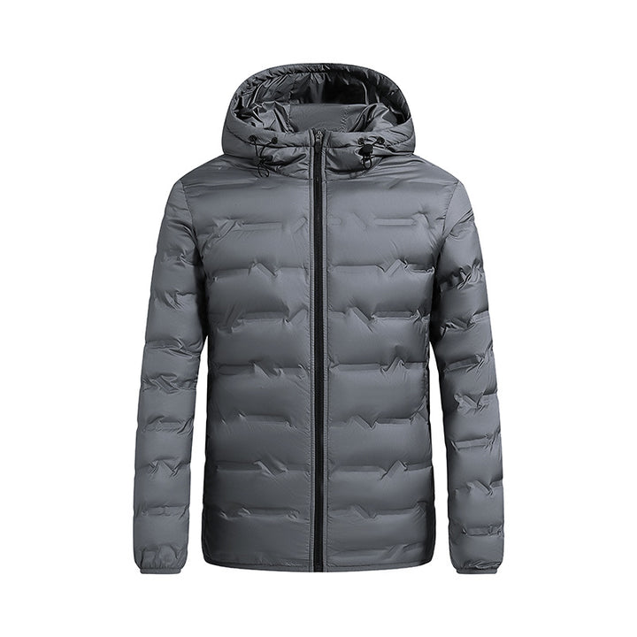 Herren ultraleichte gesteppte Daunenjacke mit Kapuze Drune