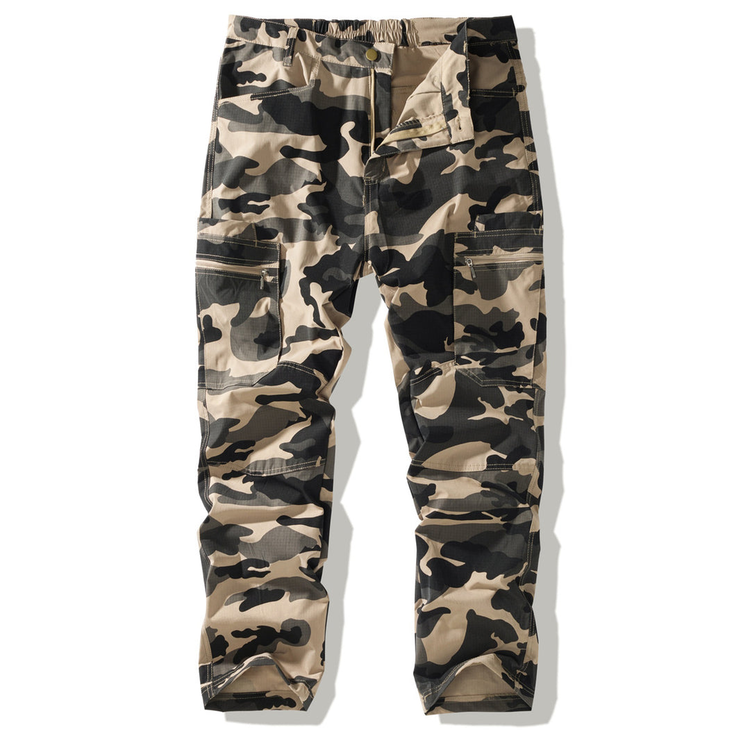 Herren Multifunktionale Cargohose im Camouflage-Design Drune