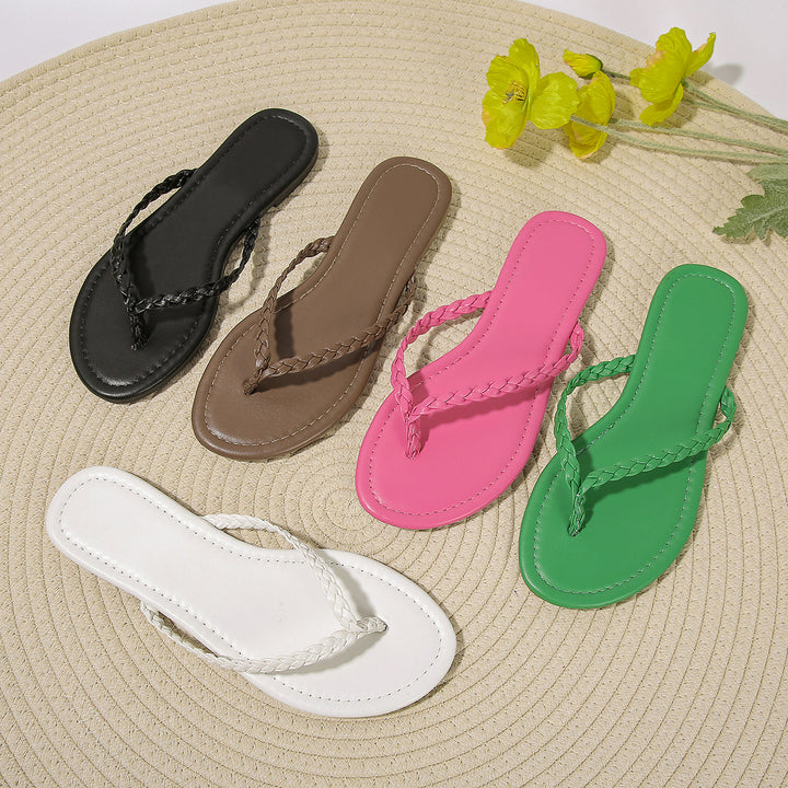 Damen Flecht-Flip-Flops mit ergonomischer Sohle Drune