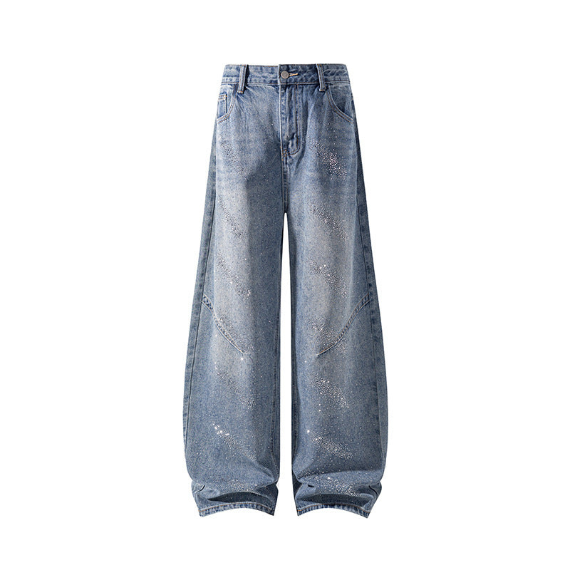 Damen Modische Weitgeschnittene Jeans Drune