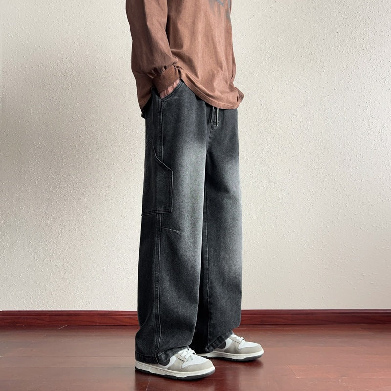 Herren Lässige und weite Jeans Drune