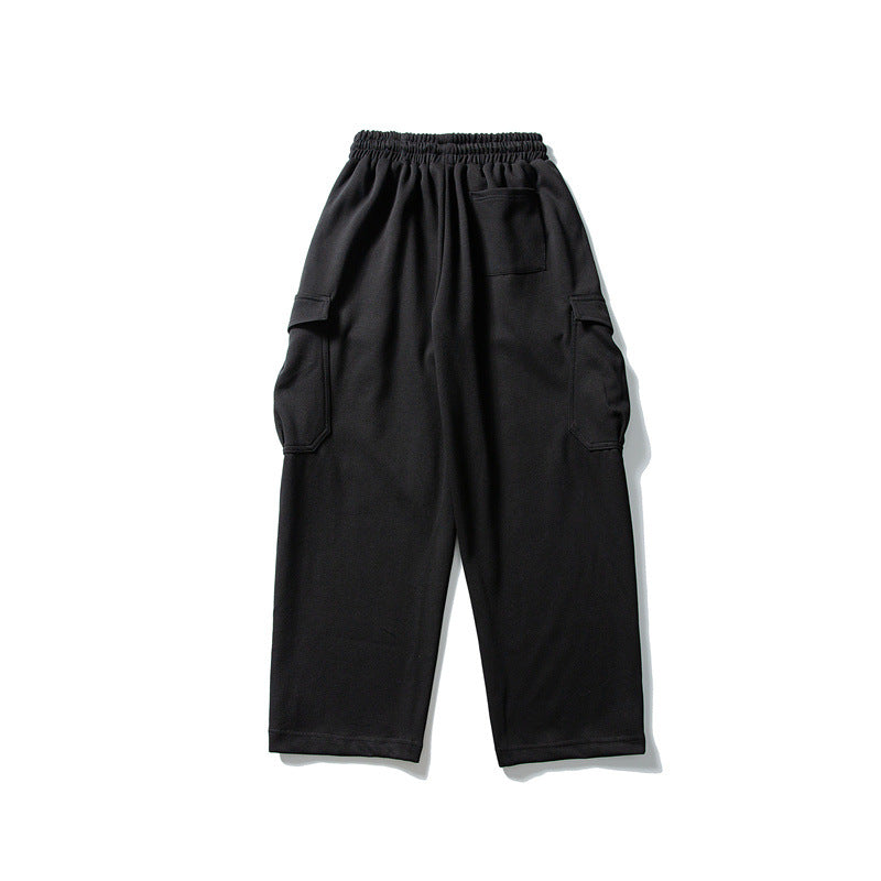 Herren Relaxed-Fleece-Cargohose mit elastischem Kordelbund und Utility-Taschen Drune