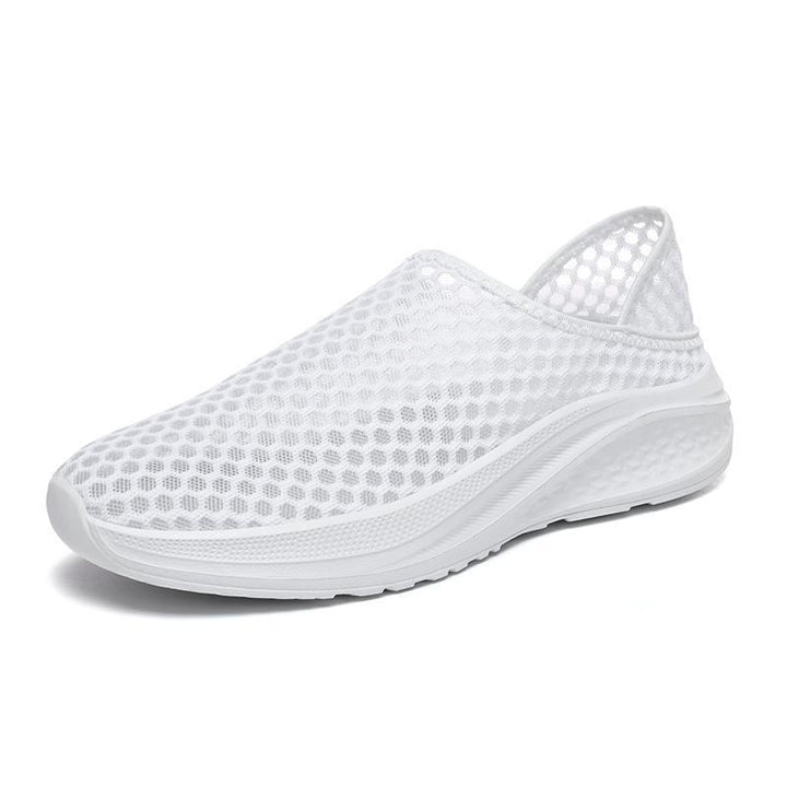 Unisex nan leichtgewichtiger Casual-Mule mit Honigwaben-Mesh, gepolstertem Fußbett und rutschfester Laufsohle Drune