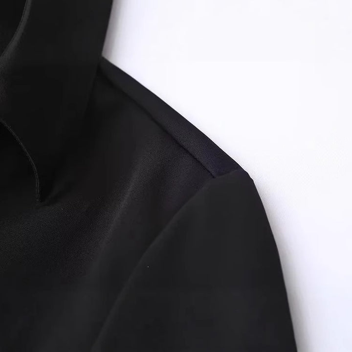 Damen Elegante taillierte Hemdbluse mit feiner Knopfleiste und spitzem Kragen Drune