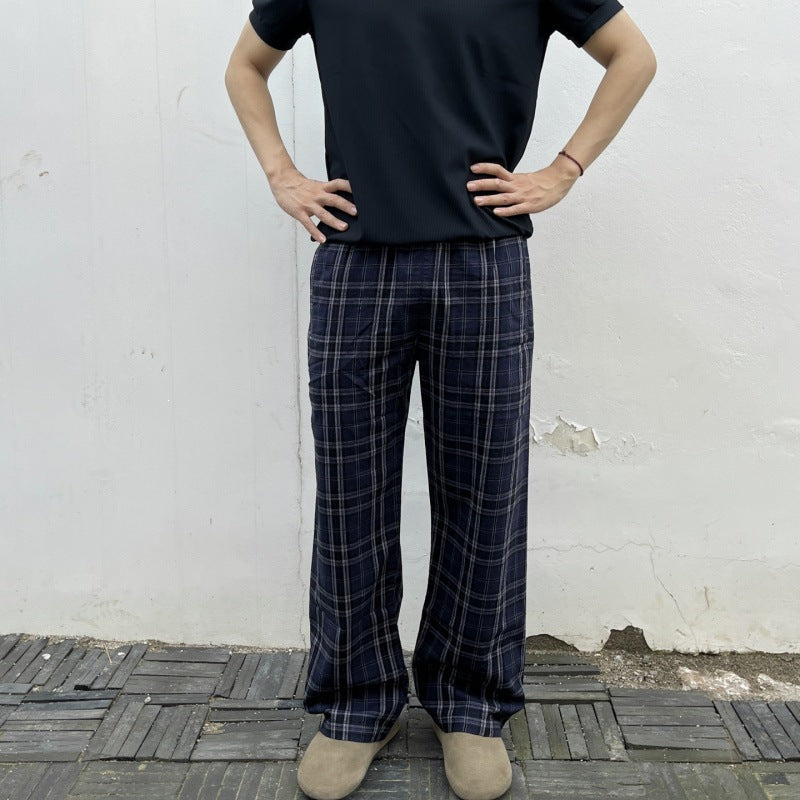 Damen Bequeme Schlafhose aus Flanell Drune