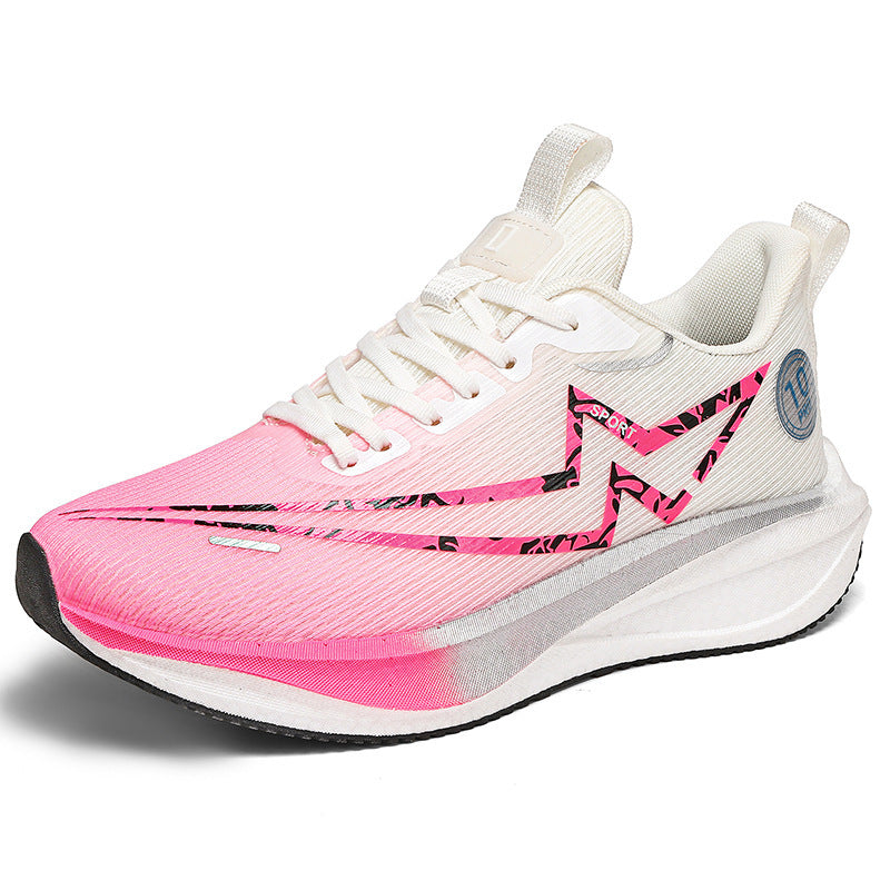 Damen Marathon‑inspirierter Trainingsschuh mit hochgedämpfter Energierückgabe und atmungsaktivem Gradienten‑Mesh Drune