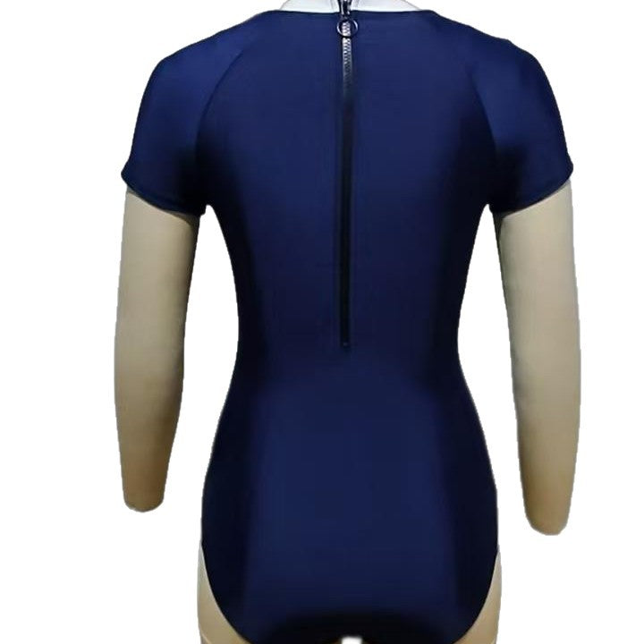 Damen Sport-Badeanzug mit modischem Schnitt und hochgeschlossenem Design Drune
