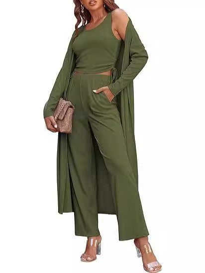 Damen elegantes und lässiges Zweiteiler-Set Drune