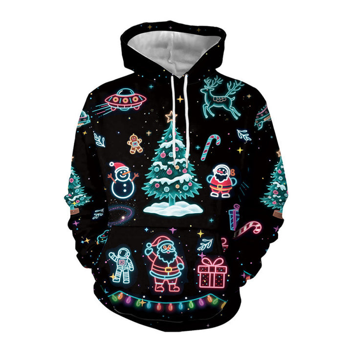Damen Lustiger Weihnachts-Kapuzenpullover Drune