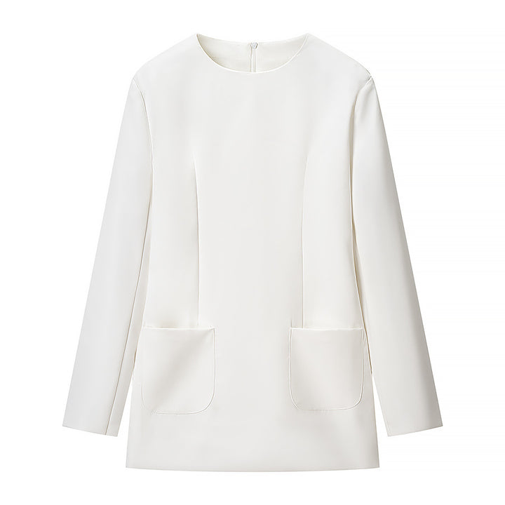 Damen Taillierter Blazer mit Korsagen‑Optik und Peplum‑Silhouette Drune