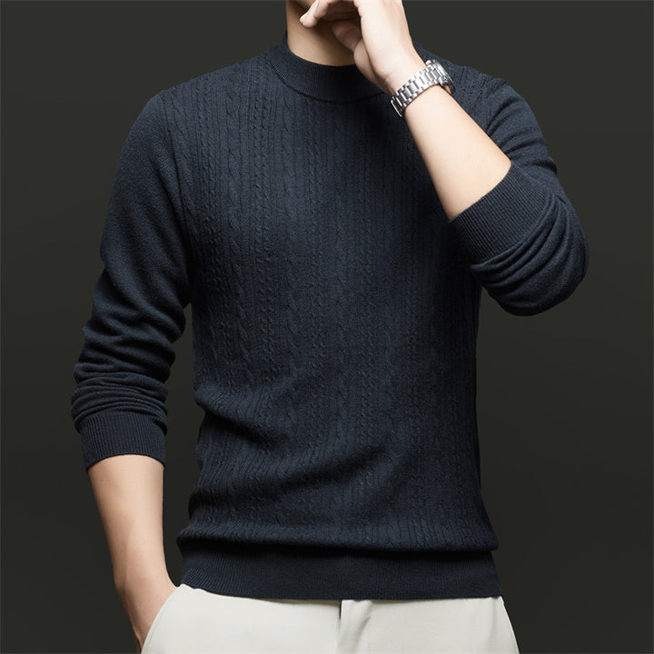 Herren Feinstrickpullover mit modischem Rautenmuster und hochwertiger Baumwollqualität Drune