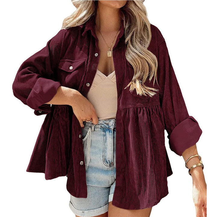 Drune | Come Around Corduroy Babydoll Jacke ( Aus Polyester)