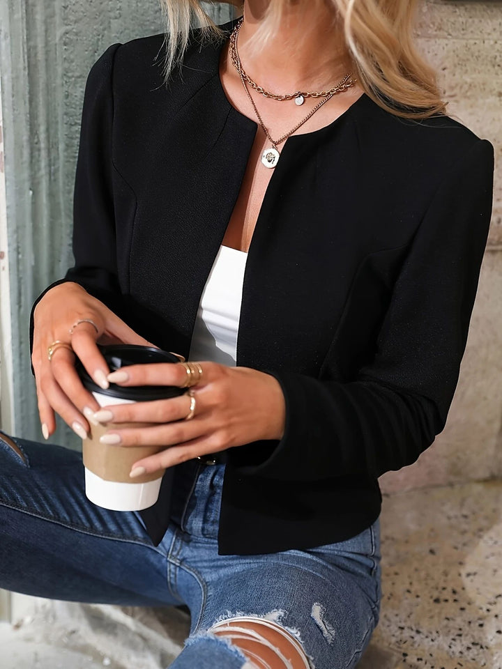 Damen Feine Kurzjacke mit strukturiertem Design und eleganten Details Drune