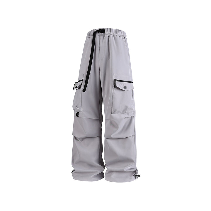 Herren Weite Utility-Cargohose mit Multifachtaschen, verstellbarem Saum und integriertem Gurt Drune