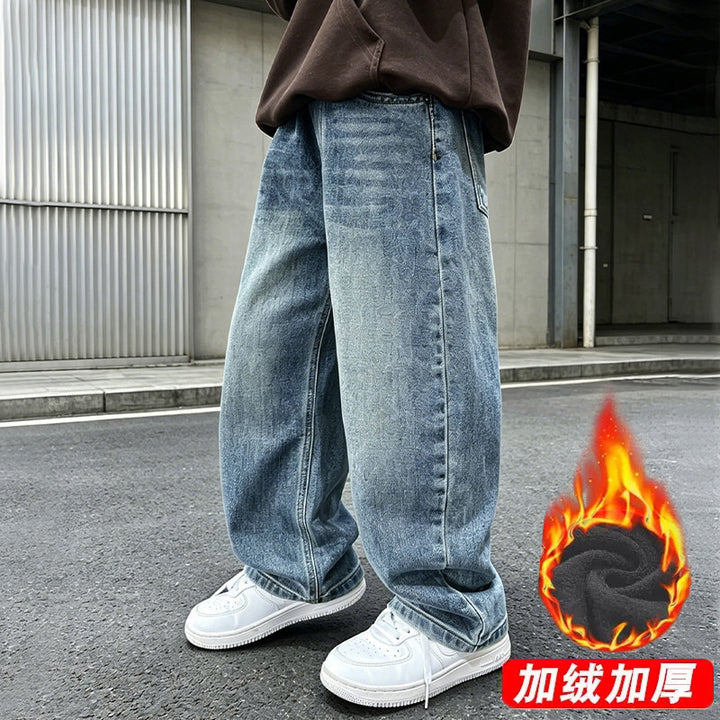 Herren weite Denim-Jeans mit lässiger Passform Drune