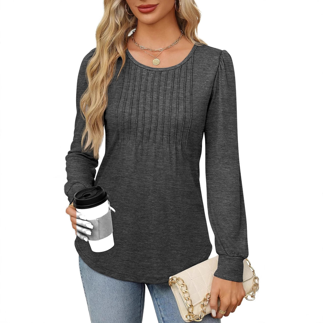 Damen Elegantes und lässiges Shirts mit Rüschendetails Drune