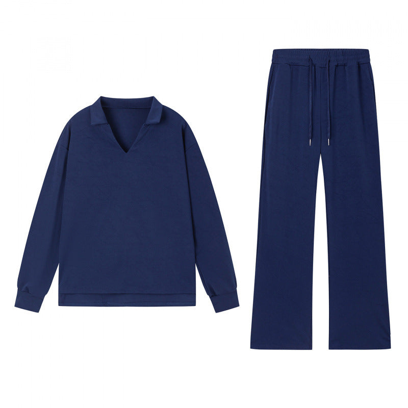 Damen lässiges Sweatshirt und Hose Set Drune