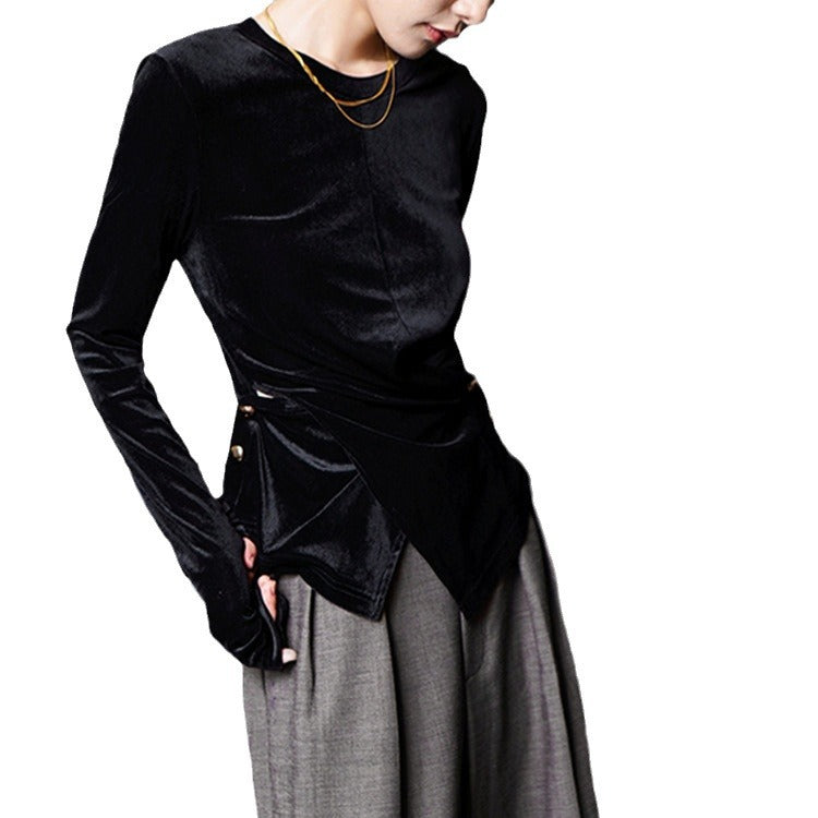 Damen Elegant geschnittene Bluse mit Twist-Detail Drune
