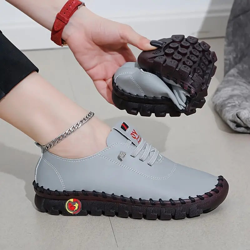Damen nan flexible faltbare Freizeitsneaker mit stoßdämpfender Profilsohle Drune