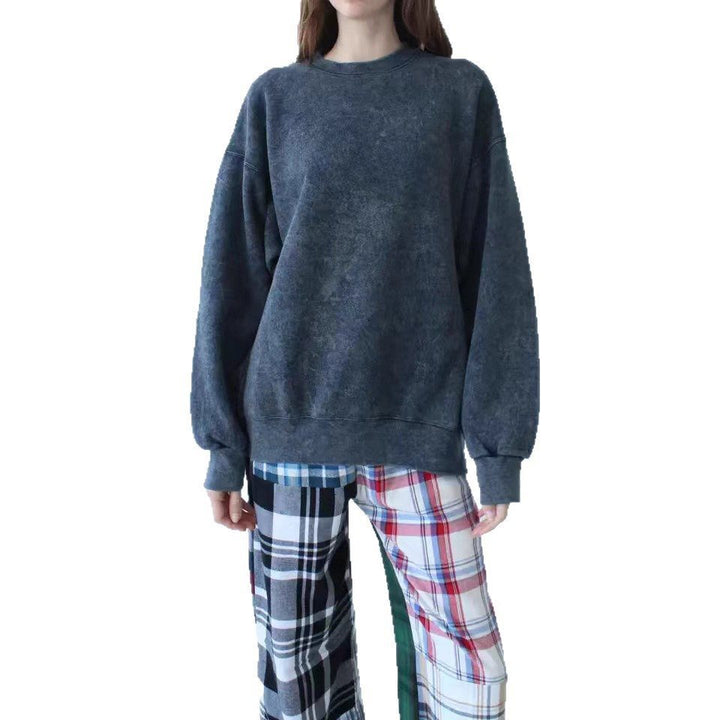 Damen Lässiger und bequemer Sweatshirt mit lässigem Schnitt Drune