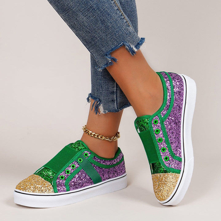 Damen Glitzernde Slip-On Sneaker Drune