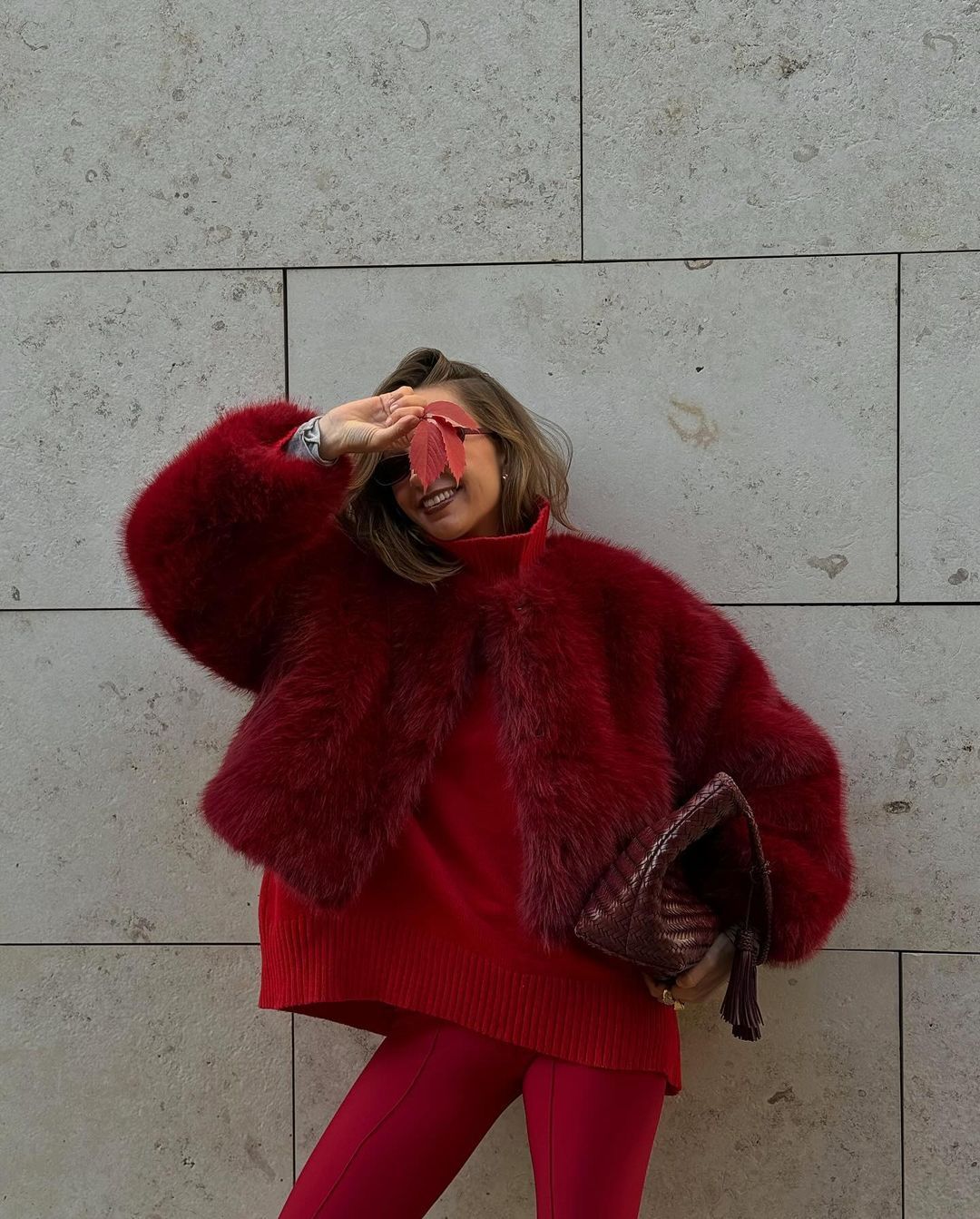 Damen Kurz geschnittene Shaggy-Faux-Fur Jacke mit kastiger Silhouette und extraweichem Hochflor Drune
