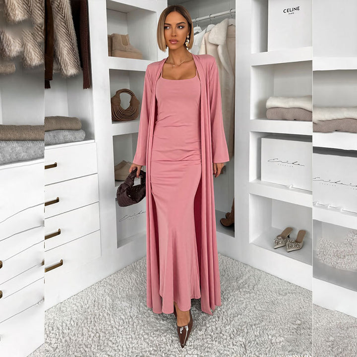Damen Langes Maxikleid mit umschmeichelndem Schnitt Drune